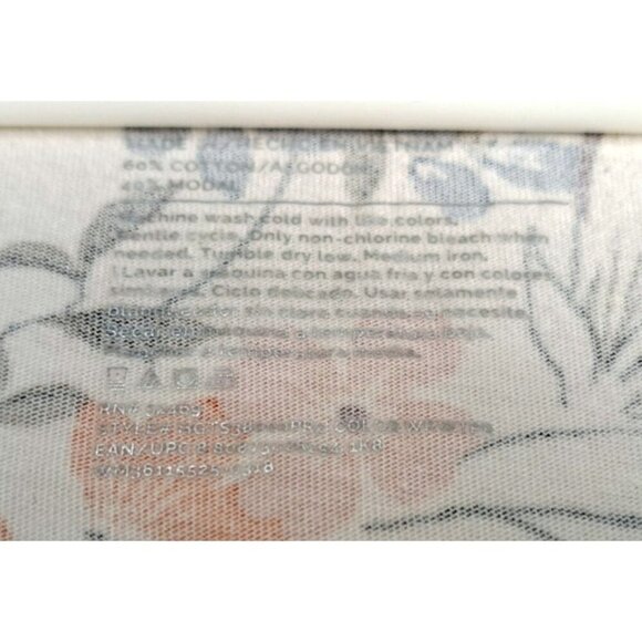 Terra & Sky Women's 14W Long Sleeve Scoop Neck Multicolor Floral Print Top - Picture 4 of 5